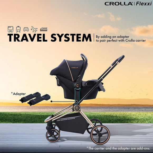 Crolla Flexxi Travel System with Carrier Air Combo Bundle