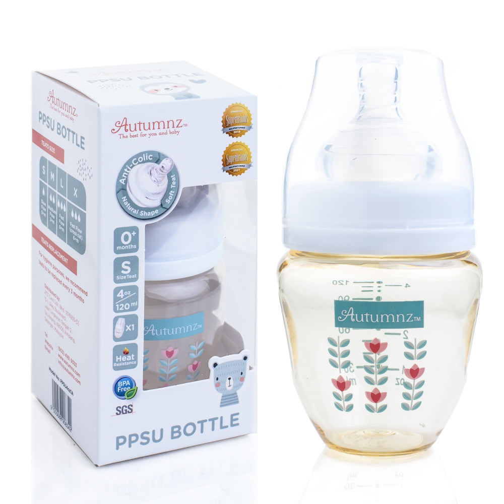 Autumnz PPSU Wide Neck Feeding Bottle 4oz Single –