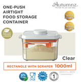 Autumnz One Push Airtight Food Storage Rectangle Container