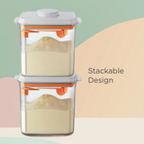 Autumnz One Push Airtight Food Storage Rectangle Container