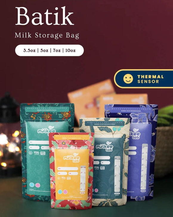 Milkee Lab Breastmilk Storage Bags Batik Design