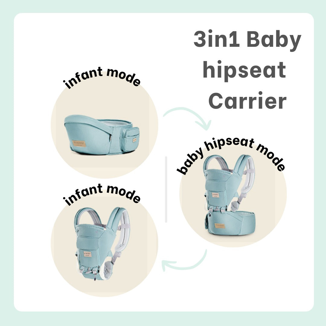 Babybee Hip Seat Baby Carrier - Red - Babymama