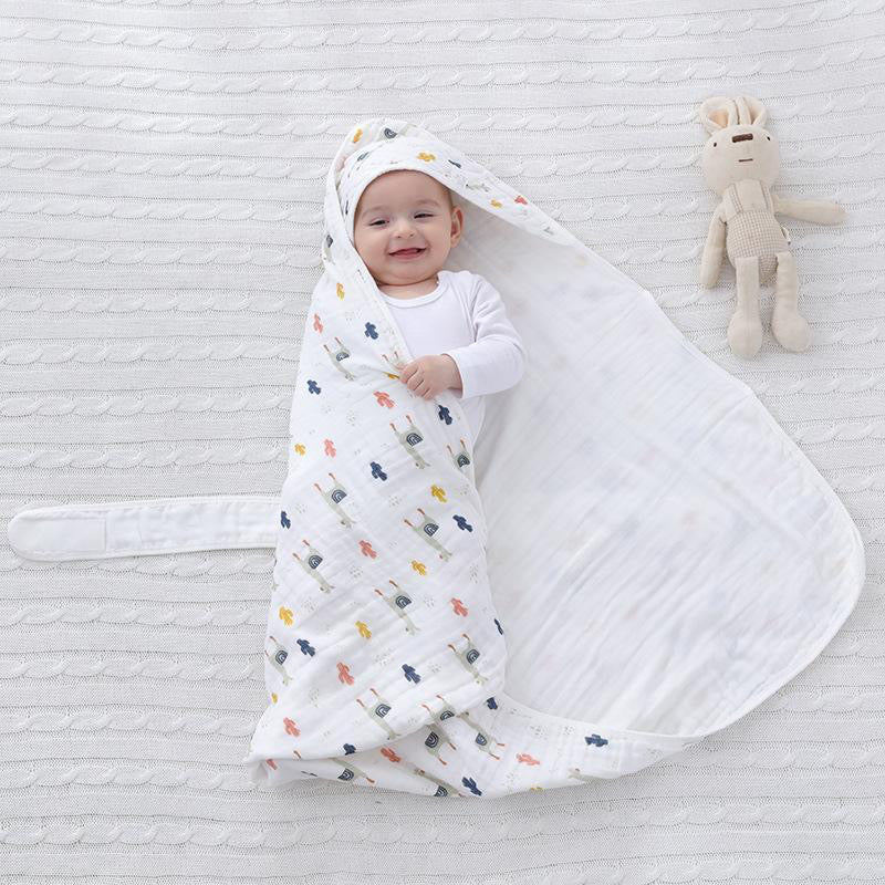 Baby hooded best sale wrap blanket