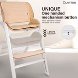 Quinton Wooden Cheries Highchair with Bouncer