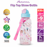 Autumnz Flip Top Straw Bottle 650ml