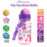 Autumnz Flip Top Straw Bottle 350ml