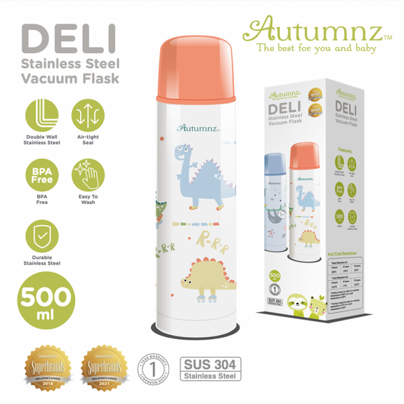 Autumnz Deli Stainless Steel Vacuum Flask 500ml