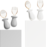HEORSHE Tiny Spoon Fork Set