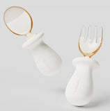 HEORSHE Tiny Spoon Fork Set