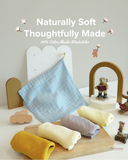 Autumnz 6 Layer Cotton Baby Muslin Washcloths