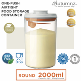 Autumnz One Push Airtight Food Storage Round Container