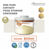 Autumnz One Push Airtight Food Storage Round Container
