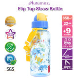 Autumnz Flip Top Straw Bottle 650ml