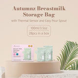 Autumnz Double Ziplock Thermal Sensor Breastmilk Storage Bags