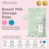 Autumnz Double Ziplock Thermal Sensor Breastmilk Storage Bags