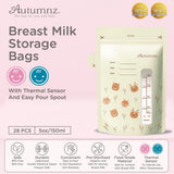 Autumnz Double Ziplock Thermal Sensor Breastmilk Storage Bags