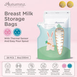 Autumnz Double Ziplock Thermal Sensor Breastmilk Storage Bags