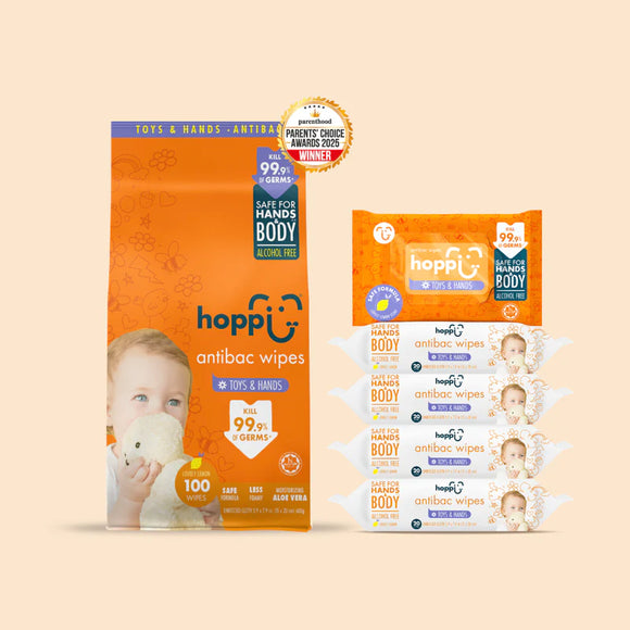 Hoppi [Carton] Antibacterial Wipes (20’s x 5)