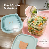 Autumnz LUMI Baby Food Container Glass with Silicone