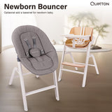 Quinton Wooden Cheries Highchair with Bouncer