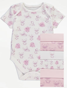 Lilo and Stitch Bodysuits 7 Pack