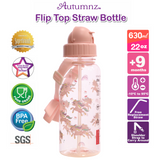 Autumnz Flip Top Straw Bottle 650ml