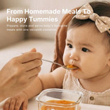 Autumnz LUMI Baby Food Container Glass with Silicone