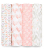 Aden + Anais 4 piece Organic Swaddle Muslin
