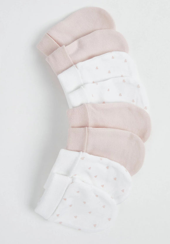 Pink Baby Mittens 0-6mths