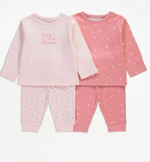 Moon and star Pyjamas 2 pack