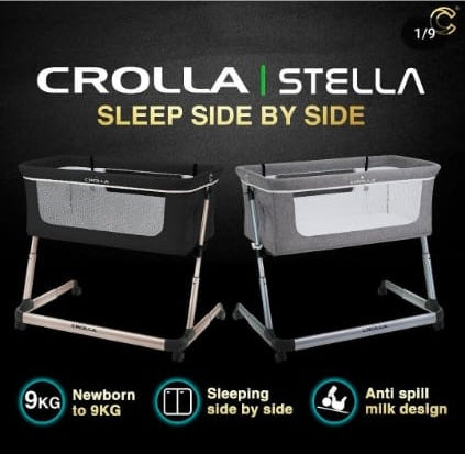 Crolla Stella with Mattress Fitted Sheet and Pillowcase Bundle Set