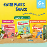 Cutie Puffs Organic Snack - 3 Flavours (6 months onwards)