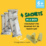 Triangle Sticks Organic Snack - 2 Flavours (6 months onwards)