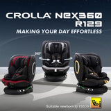 PREORDER Crolla Premium Gold Nex360 R129 Carseat