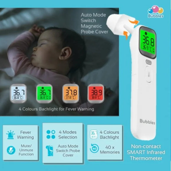 Bubbles Non Contact Infrared Ear & Forehead Thermometer