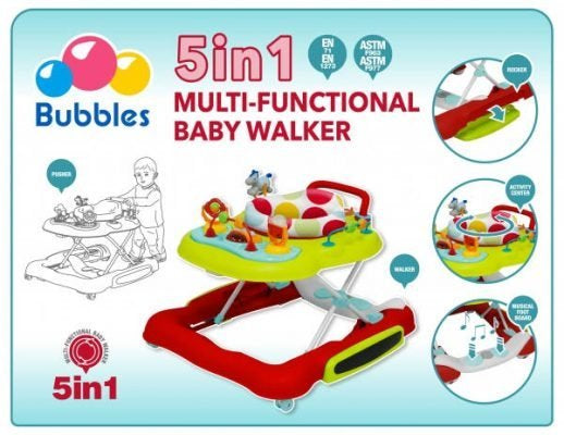 Bubbles 5 in 1 Walker – beebeeboo.bn