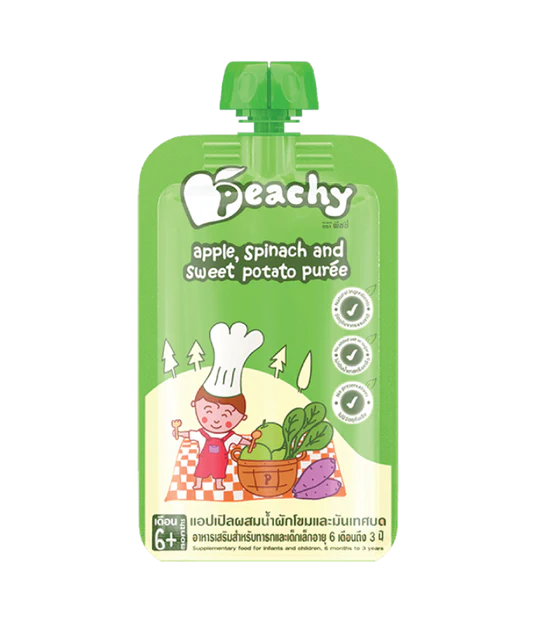 Peachy baby puree