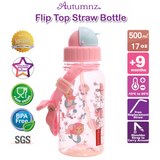 Autumnz Flip Top Straw Bottle 500ml