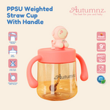 Autumnz PPSU Weighted Straw Cup with Handle 300ml