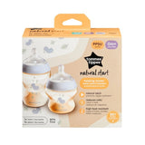 Tommee Tippee Bottle Newborn Set Natural Start PPSU Decorated Blue