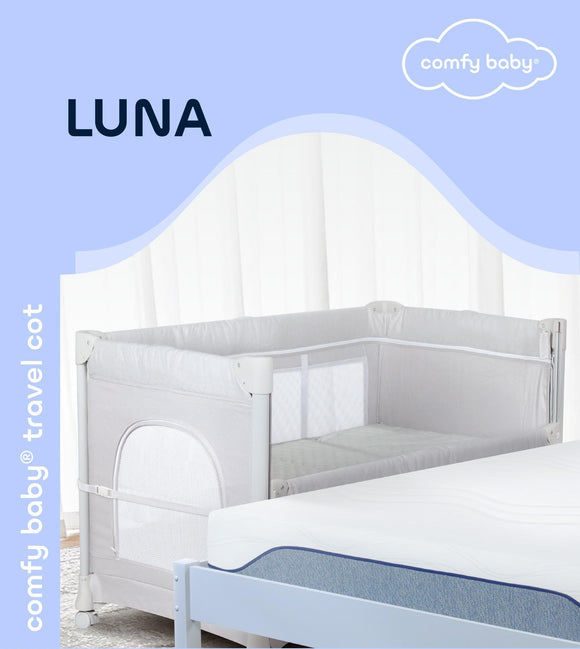 PREORDER Comfy Baby Luna Travel Cot with Mattress