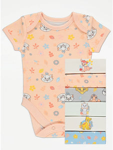 Disney Assorted Character Bodysuits 7 Pack